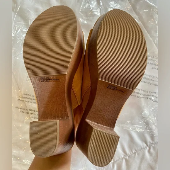 New Dolce Vita Tan Platform Mules size 7.5M - Picture 3 of 7